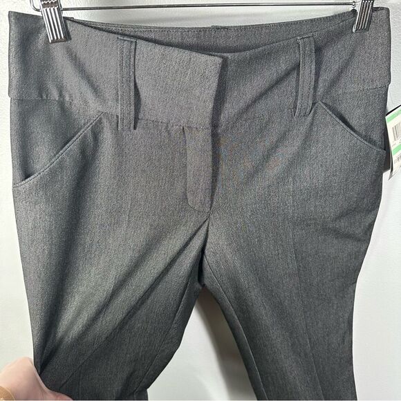 INC International Concepts Dark Grey Black Straight Leg Trouser Pants NWT Size 8 - Picture 3 of 12